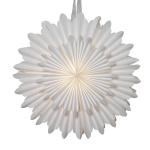 Dekoračná hviezda Crystal papier bez objímky biela