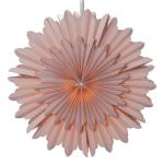 Deko hviezda Crystal papier bez objímky ružová