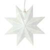 Dekoračná hviezda Classic z kovu, biela