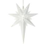 Dekoračná hviezda Betlehem z kovu biela