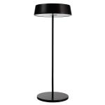 Stolná LED lampa Miram batéria stmievateľná čierna