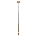 PURE Vega závesné LED svietidlo 1 cylinder, mosadz