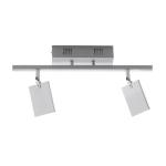 PURE Mira stropné LED 2-pl diaľkové CCT hliník