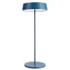 Stolná LED lampa Miram batéria stmievateľná modrá