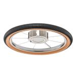 Stropné LED svietidlo Wheel, RGB, čierna