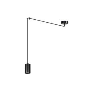 Závesná lampa Speed, čierna, 1-plameňová