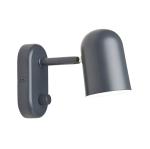 Northern nástenné svietidlo Buddy wall tmavosivá