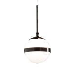 Závesná lampa Peggy biela/čierna