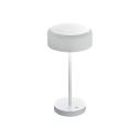 BANKAMP Mesh stolná LED lampa so stmievačom, biela