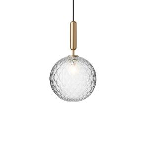 Nuura Miira 1 Large závesná lampa 1-pl mosadz/číra