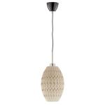 Závesná lampa Fraktal Olive z biomateriálu, linen
