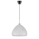 Závesná lampa Diamant Bowl bioplast, priehľadná