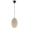 Závesná lampa Diamant Olive z biomateriálu, linen