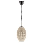 Závesná lampa Diamant Olive z biomateriálu, linen