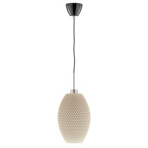Závesná lampa Diamant Olive z biomateriálu, linen