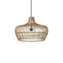 PR Home Kisha závesná lampa s ratanovým tienidlom