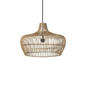 PR Home Kisha závesná lampa s ratanovým tienidlom