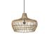 PR Home Kisha závesná lampa s ratanovým tienidlom