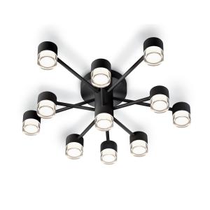 Helestra Kala stropné LED svietidlo čierna, 11-pl.