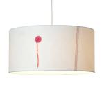 Závesná lampa Traditionsschiff plach biela/červená