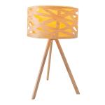 Stolná lampa Finja s trojnohým rámom z bambusu
