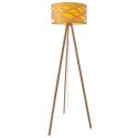 Stojaca lampa Finja s trojnohým rámom z bambusu
