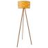 Stojaca lampa Finja s trojnohým rámom z bambusu