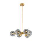 Závesná lampa Fiore, 6-plameňová