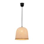 Závesná lampa Casper, ratanové tienidlo, Ø 35 cm