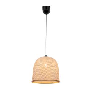 Závesná lampa Casper, ratanové tienidlo, Ø 35 cm