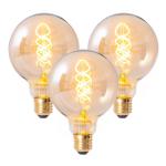 LED Filament Globe E27 G95 4W 180lm 1800K 3 ks