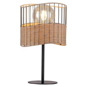 Stolová lampa Reed z dreva a kovu