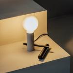 LEDS-C4 Nude Tiny stolová lampa E27 sivá/čierna