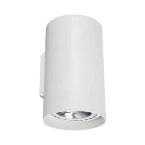 Nástenné svetlo Tube z hliníka up and down, biela