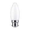 Paulmann sviečková LED B22d 4,7 W 4 000 K opálová
