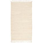 Tkaný Handričkový Koberec Julia 2, 70/130cm, Krémová