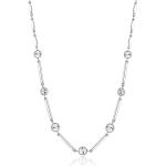 Brosway Slušivý oceľový náhrdelník s čírymi kryštálmi Affinity BFF158