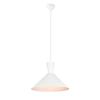 Závesné svietidlo Enzo, 1-plameňové, Ø 35 cm biela