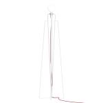 GRUPA Model M1 stojaca LED biela, kábel červená