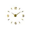 3D Nalepovacie hodiny DIY Clock XL Novo 80-120cm, zlatá