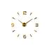 3D Nalepovacie hodiny DIY Clock XL Novo 80-120cm, zlatá
