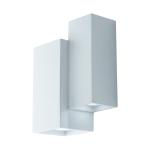 Nástenné svetlo Foster zo sadry dva kvádre, biela