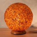 Stolová LED lampa Jantár v tvare gule