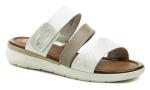 Jana 8-27207-28 bielo strieborné dámske šľapky EUR 38