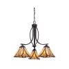 Závesné svietidlo Asheville, 3-plameňové