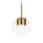 Kundalini Dew závesné LED svietidlo, 1-pl., mosadz