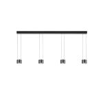 BANKAMP Impulse Flex LED svietidlo 4-pl. čierna