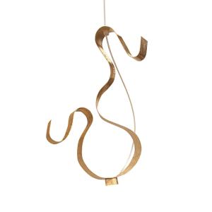 Knikerboker Curve LED svietidlo 1pl lístkové zlato