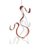 Knikerboker Curve LED svietidlo 1-pl. lístková meď