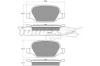 TOMEX Sada brzdových platničiek kotúčovej brzdy TX 12-702